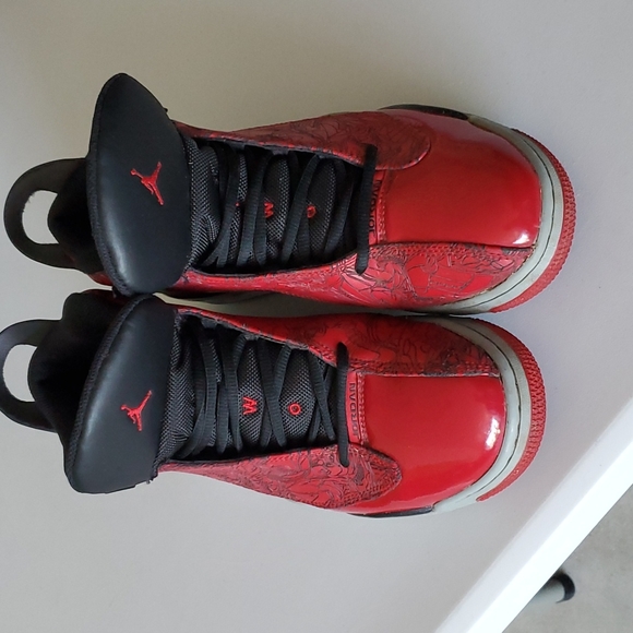 Red and black Jordan's - Picture 2 of 2